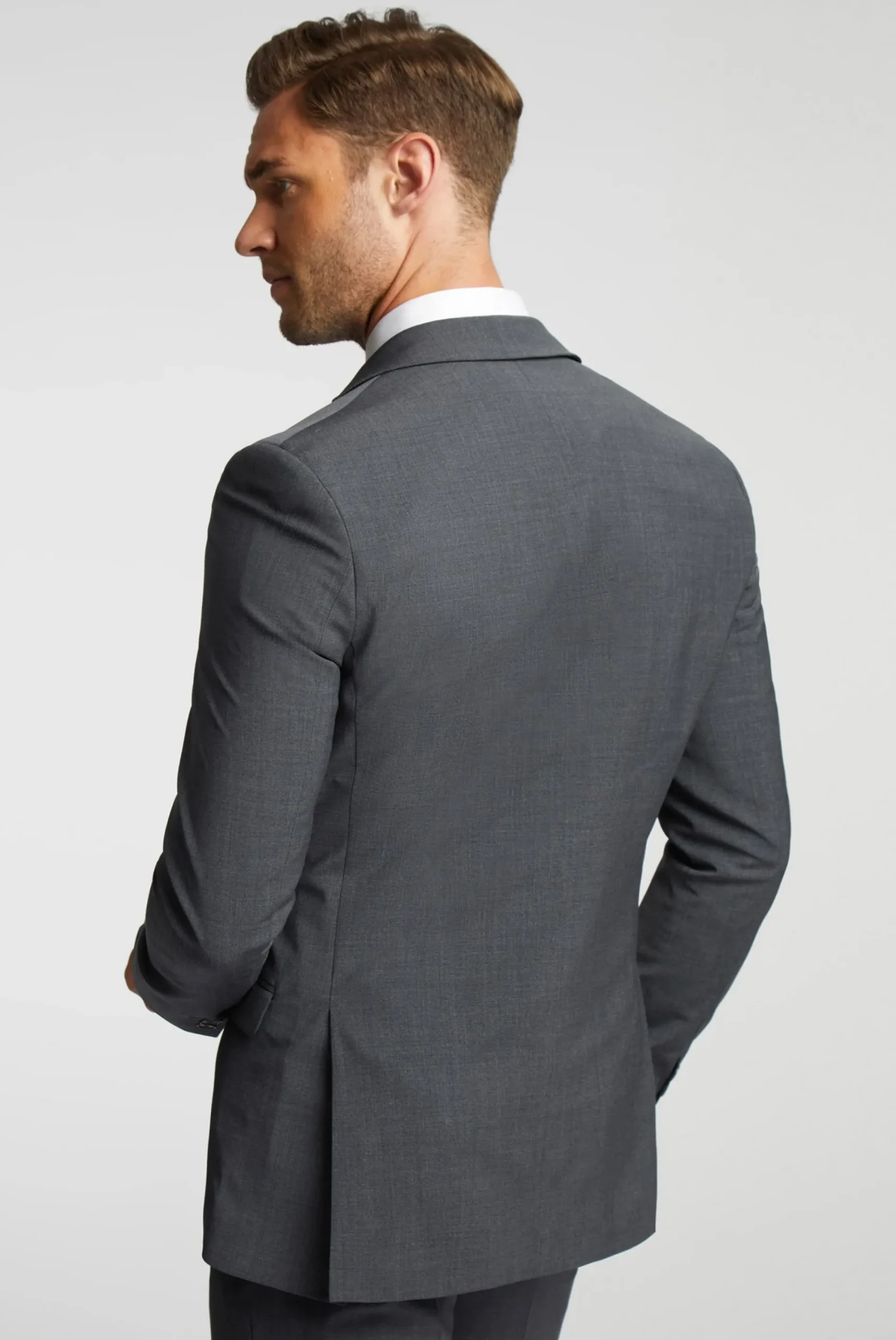 Licensee Baird Group Anzüge & Maßanfertigungen|Blazers<Anzugjacke aus Wollmischung, schmal geschnitten