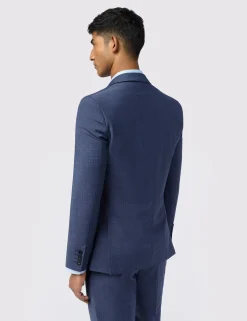 Licensee Baird Group Anzüge & Maßanfertigungen|Arbeitskleidung<Anzugjacke mit Mikro-Karo-Performance-Slim-Fit-Optik