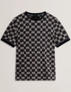 New Lobster Limited Der Weihnachtsladen|Oberteile & T-Shirts<Argyle-Streifen-Jacquard-Strick-T-Shirt