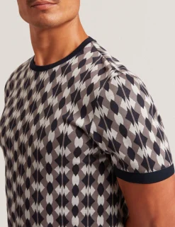 New Lobster Limited Der Weihnachtsladen|Oberteile & T-Shirts<Argyle-Streifen-Jacquard-Strick-T-Shirt