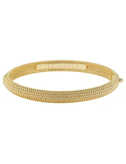 Damen Licensee Simon Harrison Sämtliches Zubehör|Schmuck<Armreif mit gepunkteter Textur und Scharnierverschluss