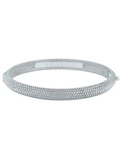 Damen Licensee Simon Harrison Sämtliches Zubehör|Schmuck<Armreif mit gepunkteter Textur und Scharnierverschluss