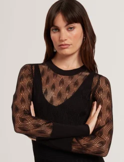 New Lobster Limited Kleider<Asymmetrisches Midikleid aus Pointelle-Strick
