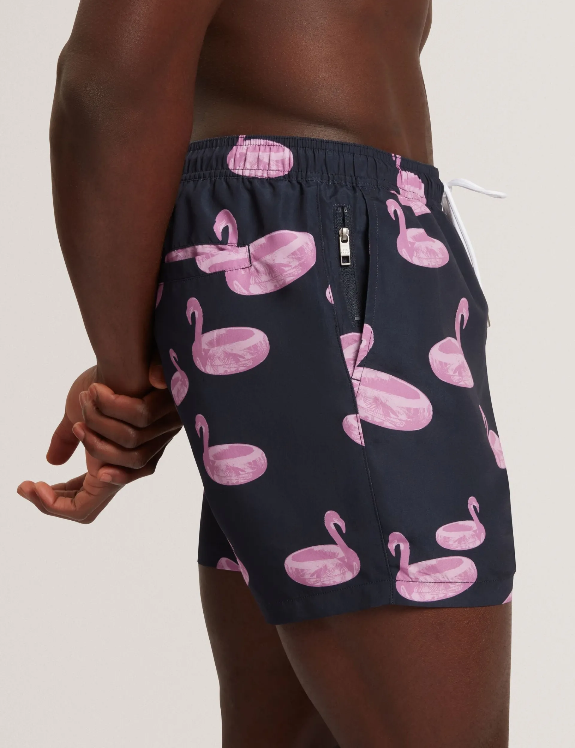 New Lobster Limited Bademode|Der Weihnachtsladen<Badehose mit Flamingo-Print und Kordelzug