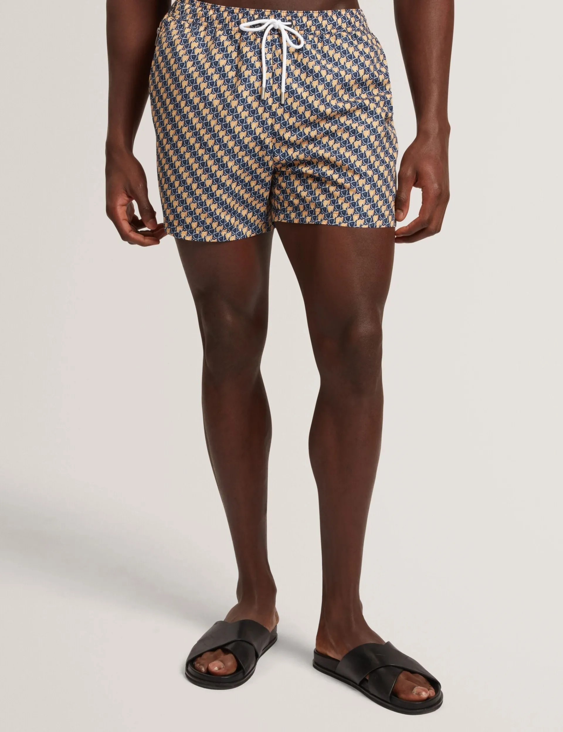 New Lobster Limited Bademode|Der Weihnachtsladen<Badehose mit geometrischem Goldfischmuster