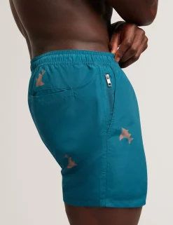 New Lobster Limited Bademode|Der Weihnachtsladen<Badehose mit Goldfischmuster und Kordelzug