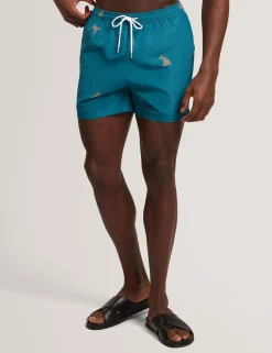 New Lobster Limited Bademode|Der Weihnachtsladen<Badehose mit Goldfischmuster und Kordelzug