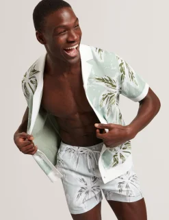 New Lobster Limited Bademode|Der Weihnachtsladen<Badeshorts mit Palmenmuster, mittellang