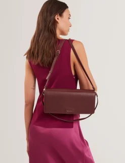 Damen New Lobster Limited Luxusgeschenke Für Damen|Schultertaschen<Baguette-Schultertasche aus Leder mit Überschlag