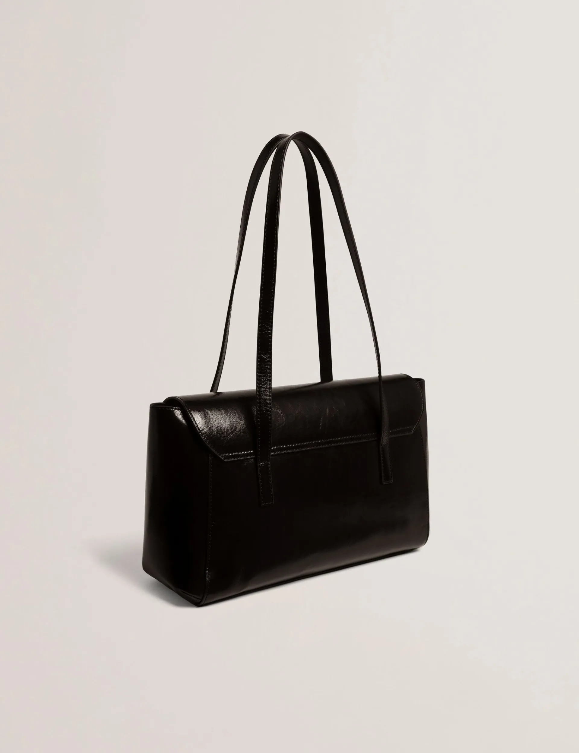 New Lobster Limited Schultertaschen<Baguette-Tasche aus geknittertem Leder mit Drehverschluss