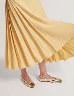 New Lobster Limited Intelligente Schuhe|Golden Hour<Ballerinas aus Metallic-Leder mit Schleife