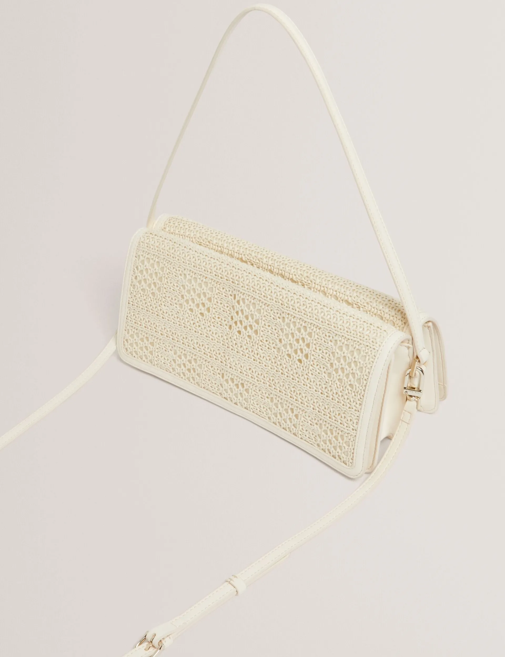 New Lobster Limited Schultertaschen|Der Weihnachtsladen<Bastpaneel-Umhängetasche im Baguette-Stil
