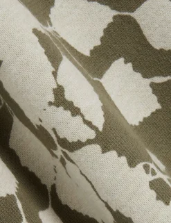 New Lobster Limited Oberteile & T-Shirts|Im Trend: Gestrickte Tops<Baumwoll-Feinstrick-T-Shirt mit Blätterprint