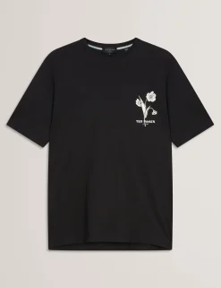New Lobster Limited Der Weihnachtsladen|Breezy Blues Bearbeiten<Baumwoll-T-Shirt mit Blumenlogo