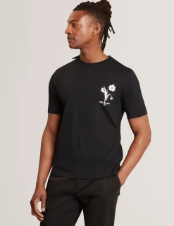New Lobster Limited Der Weihnachtsladen|Breezy Blues Bearbeiten<Baumwoll-T-Shirt mit Blumenlogo