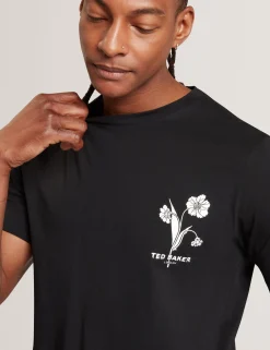 New Lobster Limited Der Weihnachtsladen|Breezy Blues Bearbeiten<Baumwoll-T-Shirt mit Blumenlogo