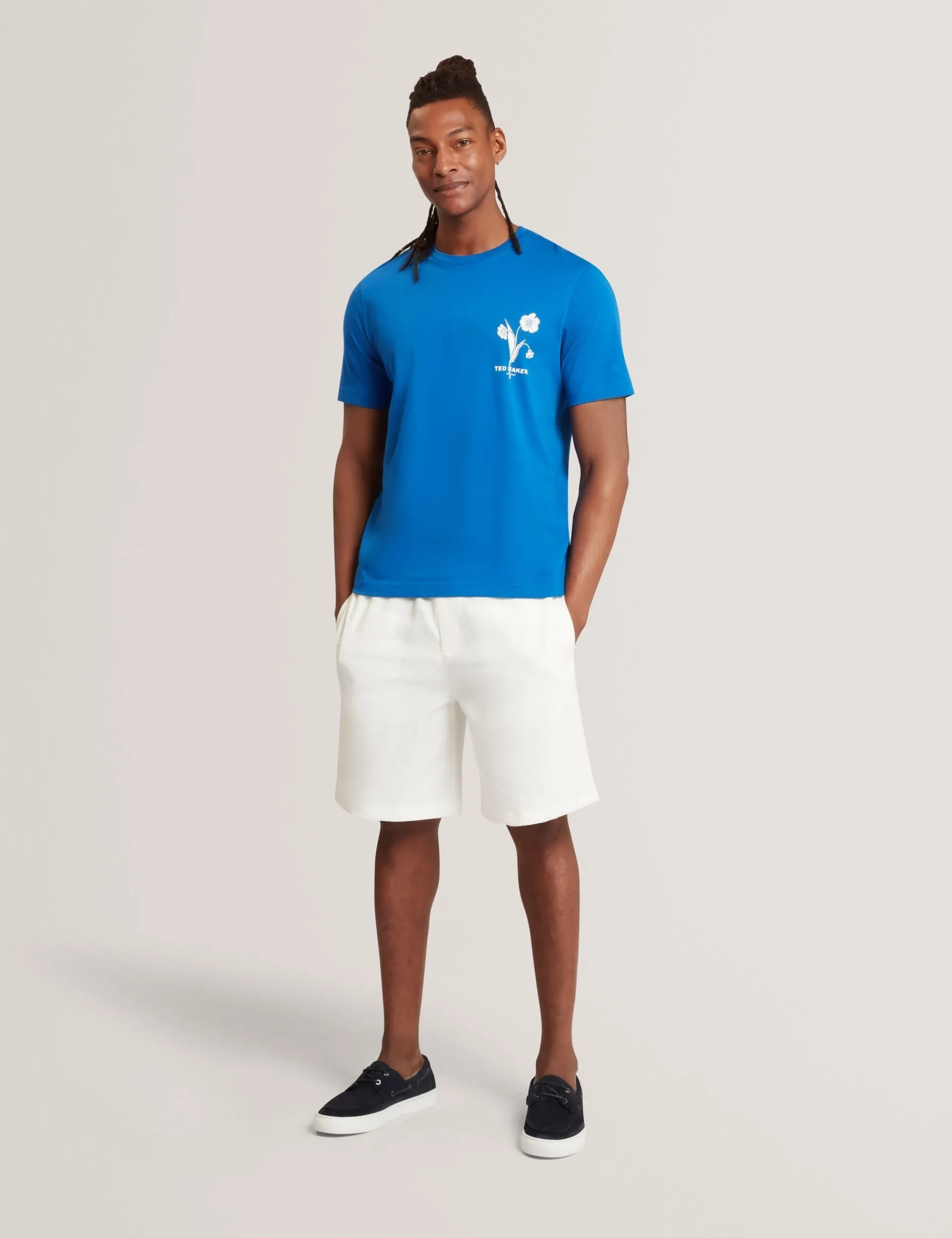 New Lobster Limited Der Weihnachtsladen|Breezy Blues Bearbeiten<Baumwoll-T-Shirt mit Blumenlogo