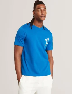 New Lobster Limited Der Weihnachtsladen|Breezy Blues Bearbeiten<Baumwoll-T-Shirt mit Blumenlogo