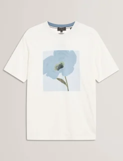 New Lobster Limited Der Weihnachtsladen|Breezy Blues Bearbeiten<Baumwoll-T-Shirt mit Blumenmuster