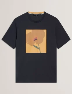 New Lobster Limited Der Weihnachtsladen|Breezy Blues Bearbeiten<Baumwoll-T-Shirt mit Blumenmuster