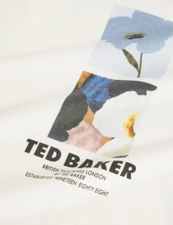 New Lobster Limited Der Weihnachtsladen|Breezy Blues Bearbeiten<Baumwoll-T-Shirt mit doppeltem Blumenmuster