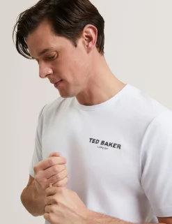 New Lobster Limited Oberteile & T-Shirts|Der Weihnachtsladen<Baumwoll-T-Shirt mit Flamingo-Rückengrafik