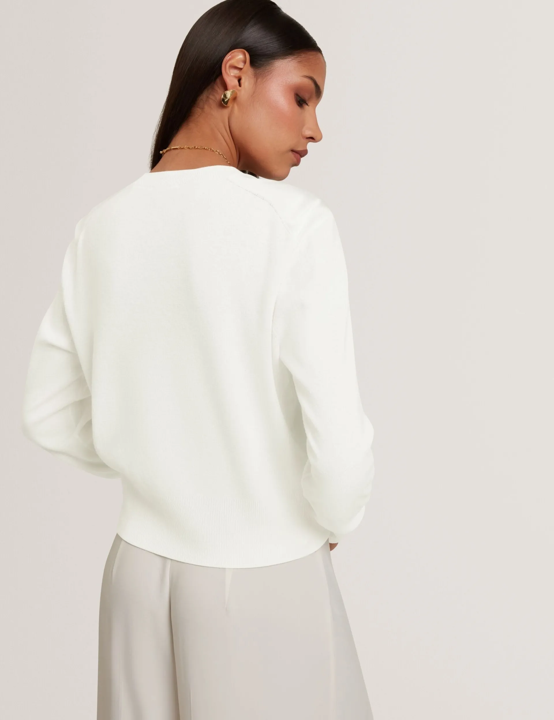 New Lobster Limited Oberteile & Blusen|Neue Frühlingsblumen<Bedruckte Strickjacke mit gewebter Vorderseite