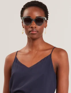Licensee Mondottica Sämtliches Zubehör|Sonnenbrille<Übergroße Sonnenbrille mit Katzenaugen- und Schleifendetail