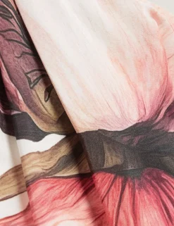 New Lobster Limited Festliche Kleidung|Oberteile & Blusen<Bluse mit Printdetails, Wickeloptik und langen Ärmeln