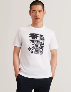 New Lobster Limited Oberteile & T-Shirts|Der Weihnachtsladen<Botanisches Grafik-T-Shirt mit Rundhalsausschnitt