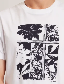 New Lobster Limited Oberteile & T-Shirts|Der Weihnachtsladen<Botanisches Grafik-T-Shirt mit Rundhalsausschnitt