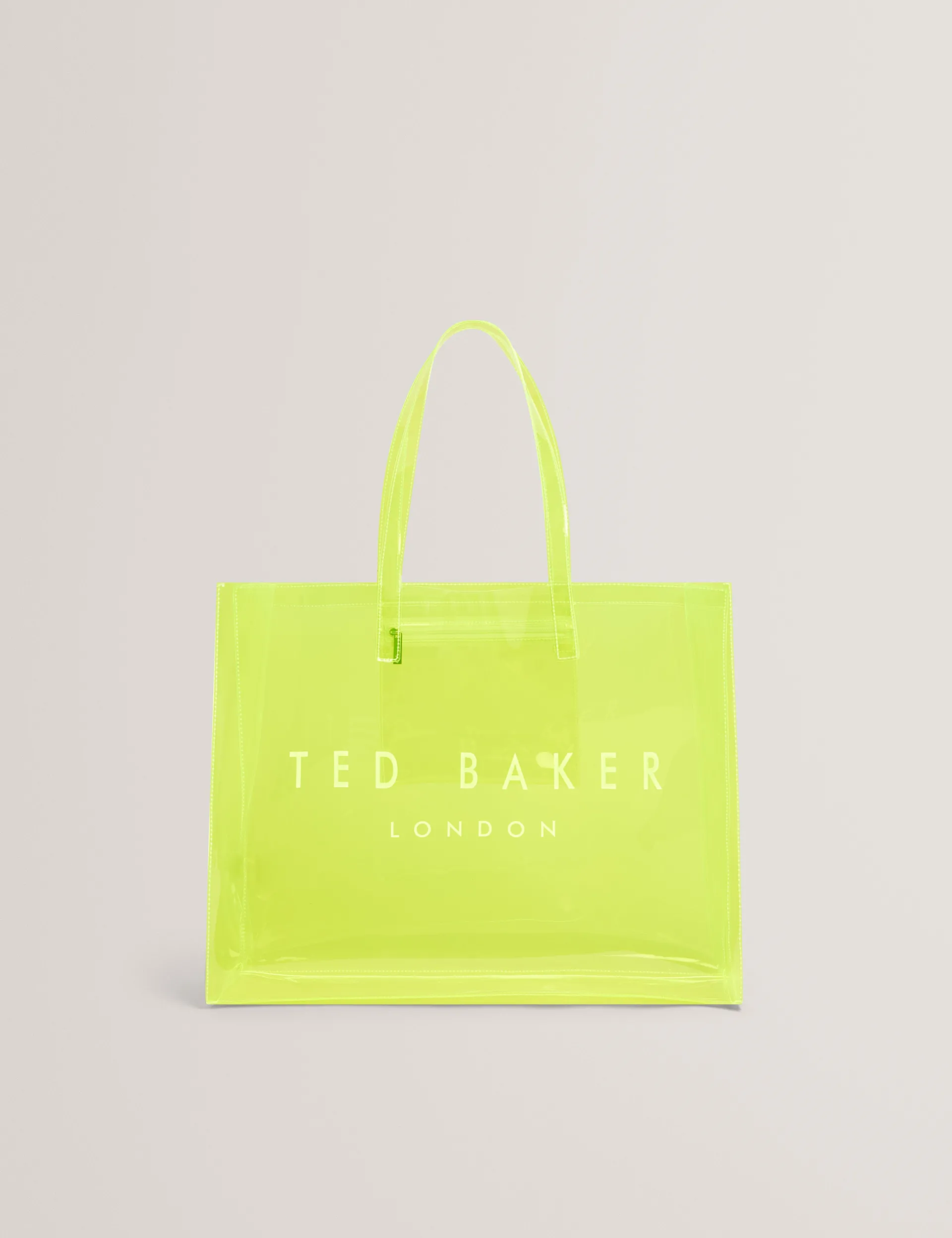 New Lobster Limited Tragetaschen|Icon & Signature Taschen<Breite Tragetasche mit Neon-Symbol aus durchsichtigem Vinyl