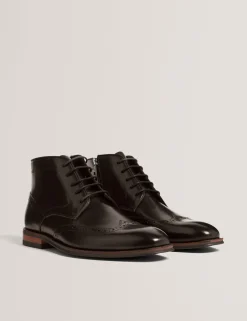 Herren New Lobster Limited Intelligente Schuhe|Luxusgeschenke Für Herren<Brogue-Chukka-Stiefeletten aus Leder