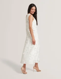 New Lobster Limited Festliche Kleidung|Die Hochzeitsredaktion<Burnout-Midi-Kleid mit Blumenmuster und tiefer Taille