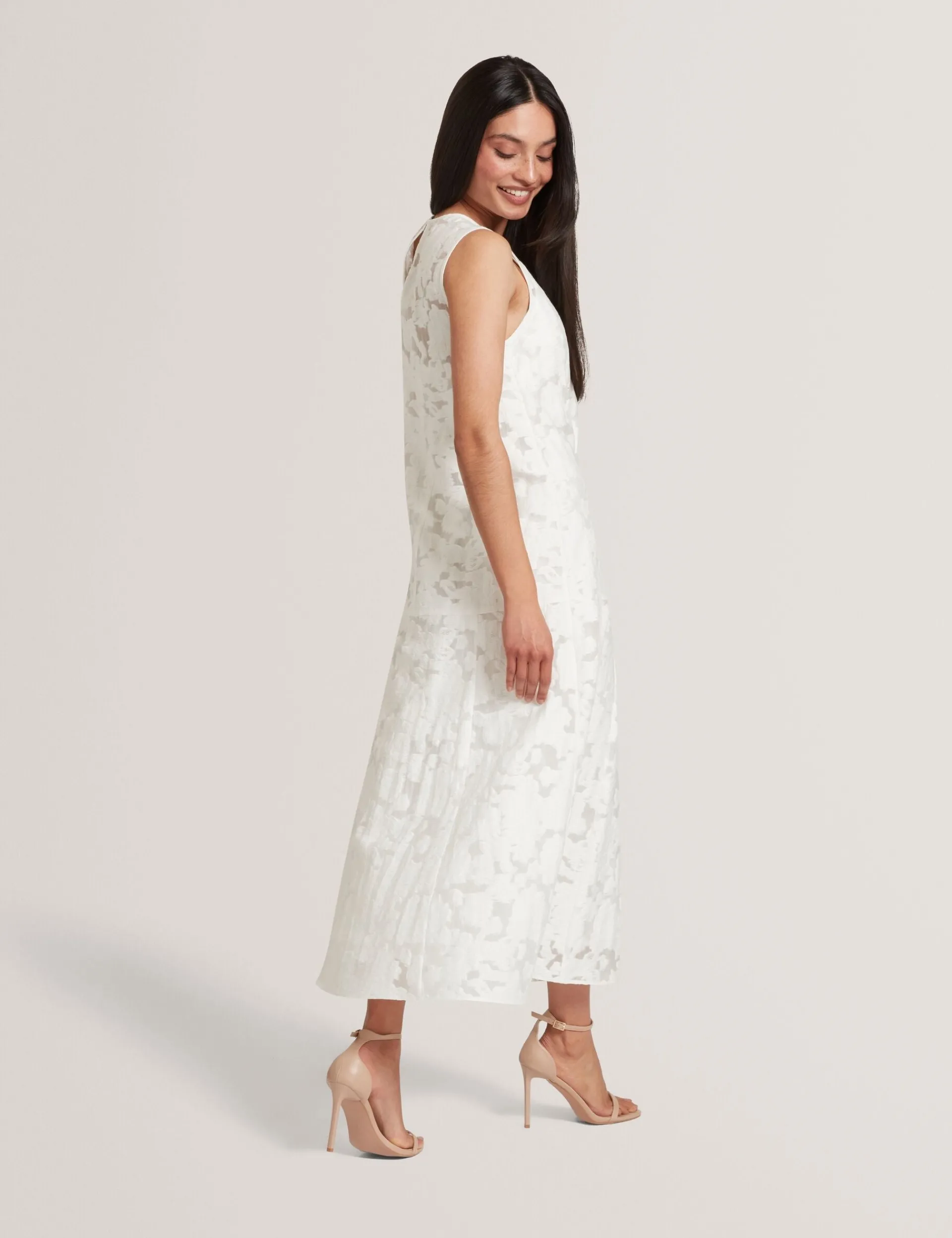 New Lobster Limited Festliche Kleidung|Die Hochzeitsredaktion<Burnout-Midi-Kleid mit Blumenmuster und tiefer Taille