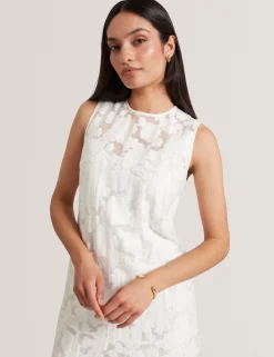 New Lobster Limited Festliche Kleidung|Die Hochzeitsredaktion<Burnout-Midi-Kleid mit Blumenmuster und tiefer Taille