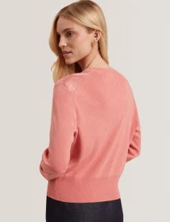 New Lobster Limited Die Satin-Kollektion|Arbeitskleidung<Cardigan mit Rosenprint und Webfront