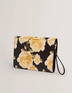 New Lobster Limited Neue Frühlingsblumen|Golden Hour<Clutch Bag mit gelbem Rosenmuster