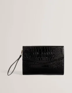 New Lobster Limited Festliche Kleidung|Clutch-Taschen<Clutch-Tasche in Kroko-Optik