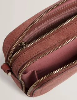 New Lobster Limited Umhängetaschen|Icon & Signature Taschen<Crossbody-Kameratasche aus Wildleder mit Gurtband