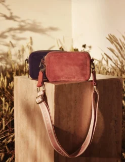 New Lobster Limited Umhängetaschen|Icon & Signature Taschen<Crossbody-Kameratasche aus Wildleder mit Gurtband