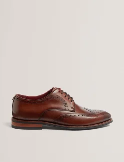 Herren New Lobster Limited Intelligente Schuhe|Luxusgeschenke Für Herren<Derby-Brogue-Schuhe aus poliertem Leder