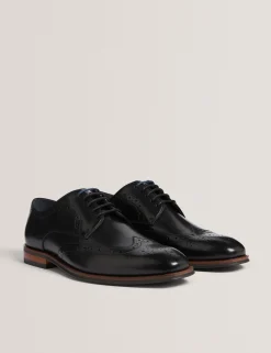 Herren New Lobster Limited Intelligente Schuhe|Luxusgeschenke Für Herren<Derby-Brogue-Schuhe aus poliertem Leder