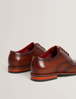 Herren New Lobster Limited Intelligente Schuhe|Luxusgeschenke Für Herren<Derby-Brogue-Schuhe aus poliertem Leder