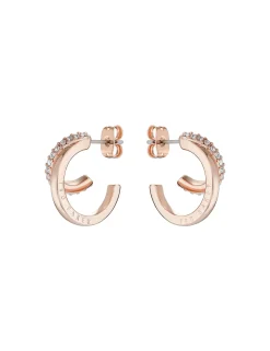 Damen Licensee Simon Harrison Damenschmuck|Golden Hour<Doppelcreolen aus Kristall