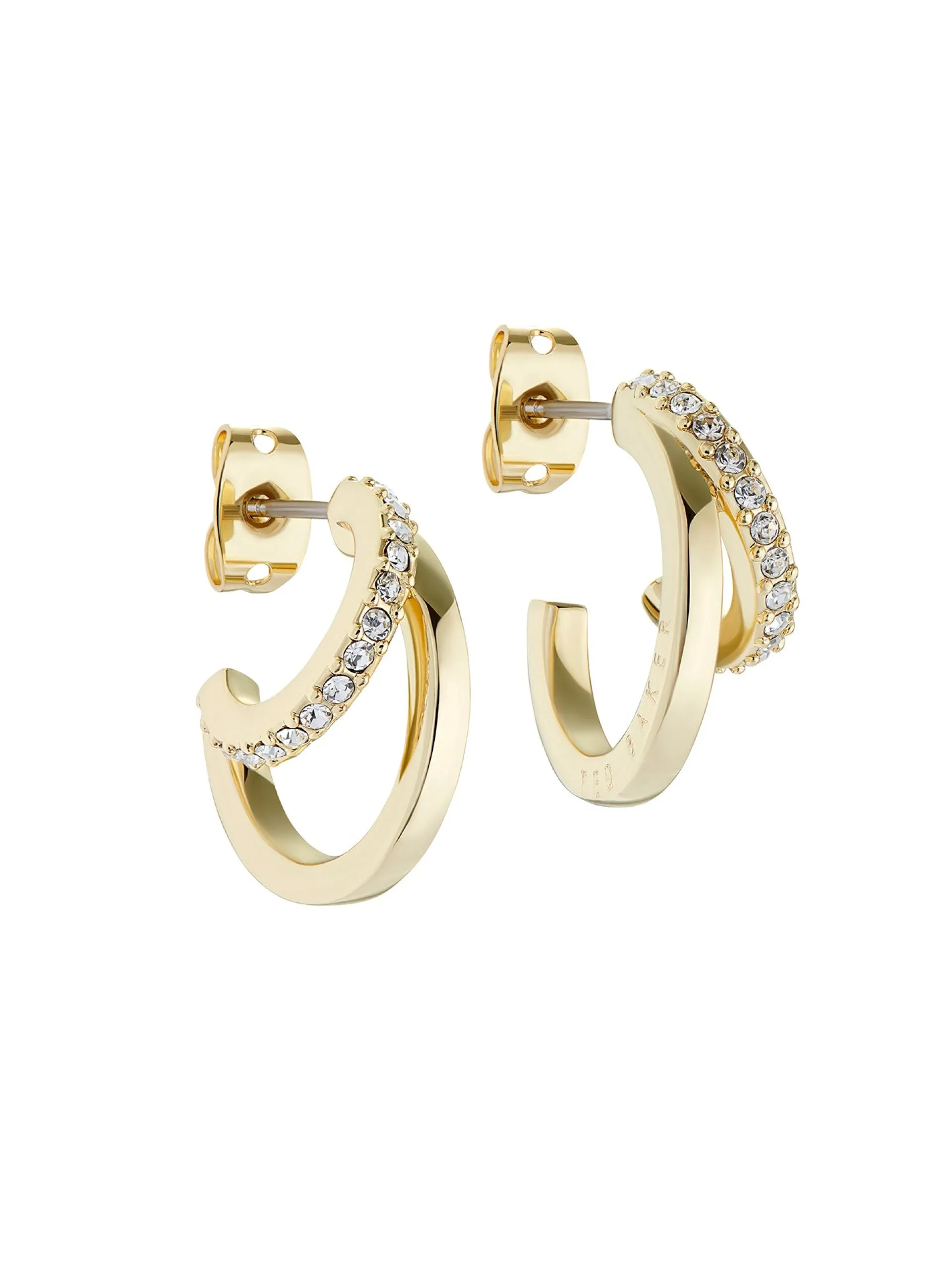 Damen Licensee Simon Harrison Damenschmuck|Golden Hour<Doppelcreolen aus Kristall