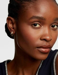 Damen Licensee Simon Harrison Damenschmuck|Golden Hour<Doppelcreolen aus Kristall