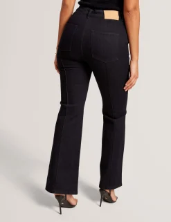 New Lobster Limited Hosen & Shorts<Dunkelblaue Jeans mit Abnähern und ausgestelltem Bein