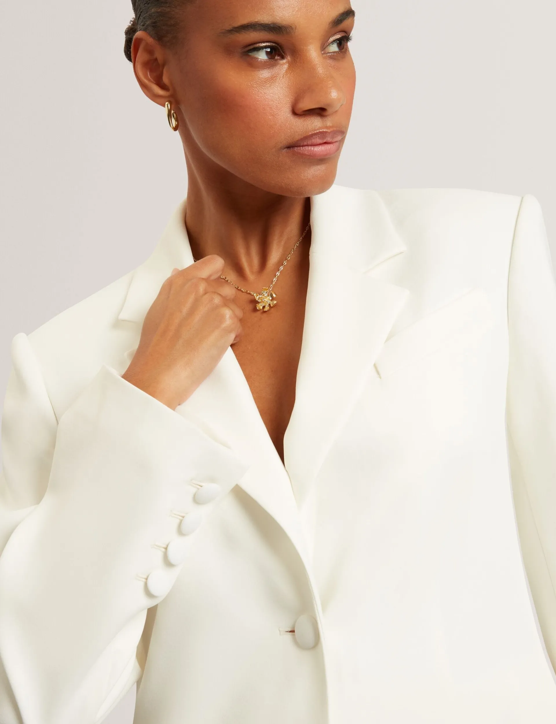 Damen New Lobster Limited Luxusgeschenke Für Damen|Die Hochzeitsredaktion<Einreihiger taillierter Blazer in Sanduhrform