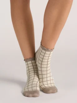 United Legwear & Apparel Co. Sämtliches Zubehör|Socken<3er-Pack gemischte Rüschen-Knöchelsocken